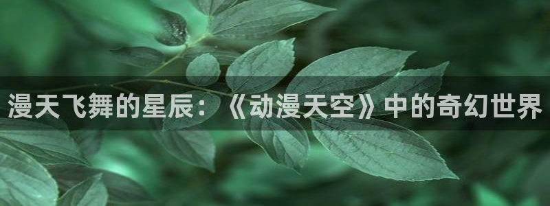动漫 里番：漫天飞舞的星辰：《动漫天空》中的奇幻世界